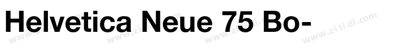 Helvetica Neue 75 Bo字体转换